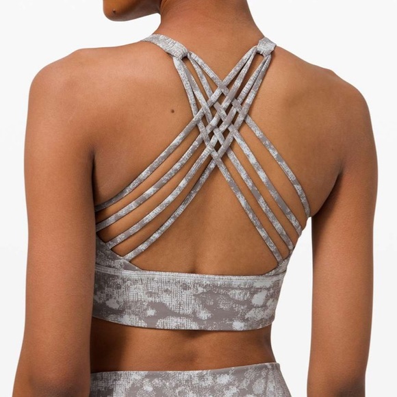 NWOT Lululemon Free to Be High-Neck Long-Line Bra Wild *Light - Grey - Picture 2 of 4